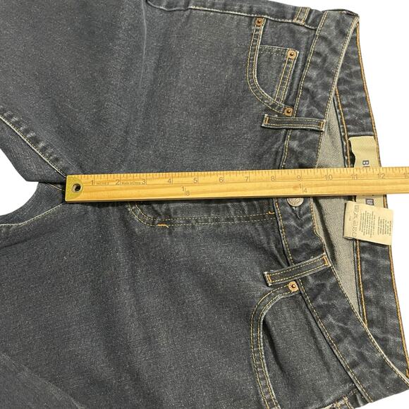 Gap Womens Jeans Size 10 Blue Bootcut Mid Rise Stretch Dark Wash Denim Zip Fly - Picture 9 of 11